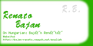 renato bajan business card